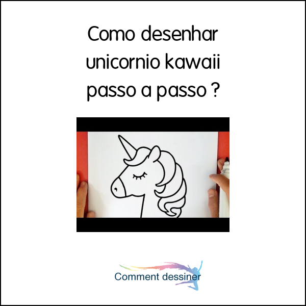 Como desenhar unicornio kawaii passo a passo
